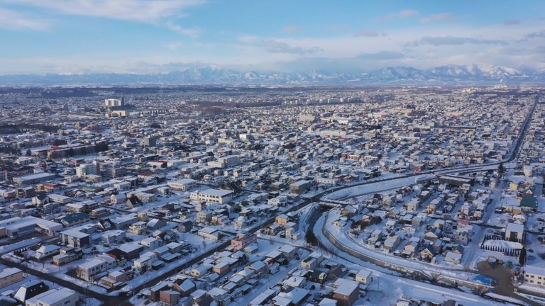 北海道空中散歩＃６０「帯広市街地」