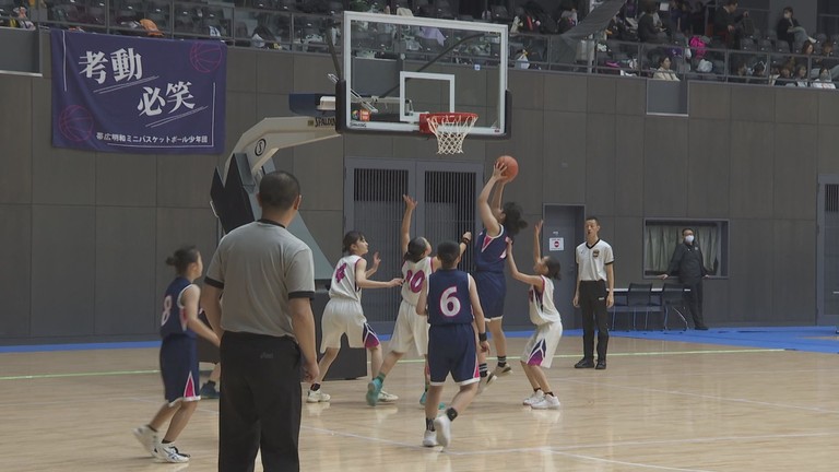 ミニバスケットボールの第４回北海道ブロック（∪-１２）道東大会