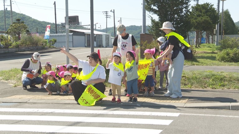 認定こども園ほんべつ「こぐまクラブ集合訓練」